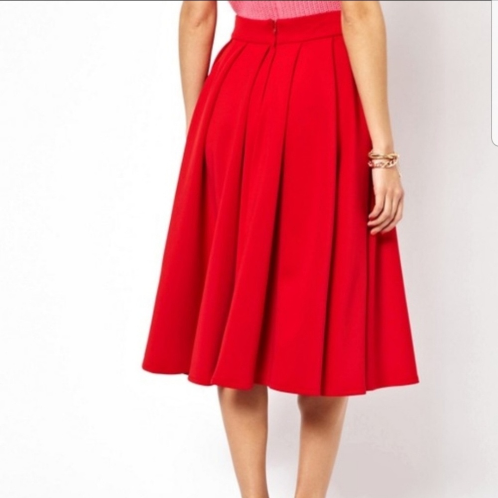 Asos midi scuba skirt